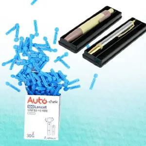 스테인리스 채혈 침 세트 응급 처치 급체 해소 손가락 사혈 도구 위생 안전 케이스