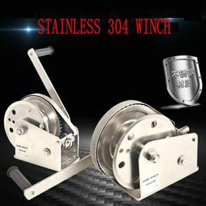 스테인레스 304 소재 보트 트럭 자동 잠금 와이어 로프 케이블 래칫 수동 핸드 윈치 800-2600LBS