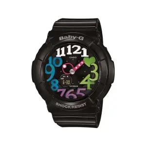 베이비지 BGA-131-1B2 네온 다이얼 아나디지 여성 우레탄 시계