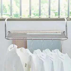 스텐 창틀 베란다 빨래 건조대 실내용 확장형 빨래걸이 접이식빨래건조대 원룸건조대