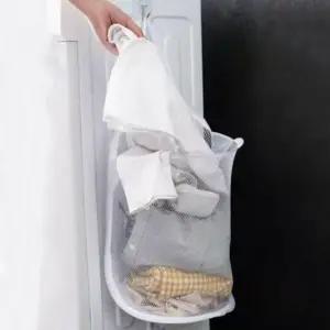 메쉬망 세탁 빨래통 원룸 바구니 수거함 빨래망사바구니 수건망사바구니 매쉬빨래바구니