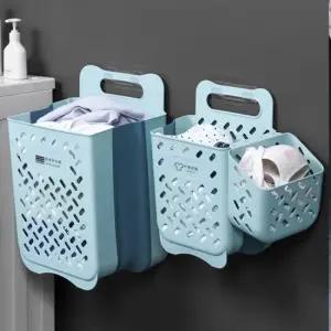 벽걸이 빨래 바구니 헹거 세탁물 보관함 빨래수거함 접이식빨래바구니 이동식빨래바구니