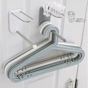 무타공 빨래집게 옷걸이 건조대 세탁실 정리 세탁실정리 모던랙 건조대 무타공