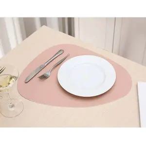 페블 양면 가죽 테이블매트 홈파티 식탁매트