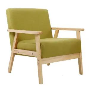 1인 소파 거실 낮은 카페의자 싱글 우드 쿠션 패브릭