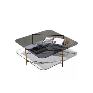 미니멀 대리석 티테이블 정사각 스몰 타입 라이트 럭셔리 거실 테이블