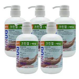 조은팜 크린겔 손 소독제 532ml 에탄올 살균소독제 5개