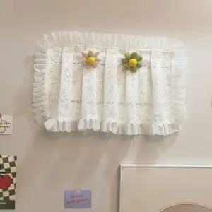 레이스 찍찍이 두꺼비집 가림막 장식 가리개 커튼 45x35cm 셀프인테리어