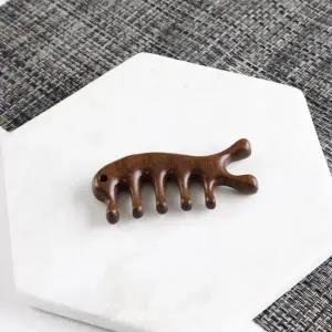 [골드스마일]두피 마사지 리프팅 우드 지압 승모근 괄사 도구