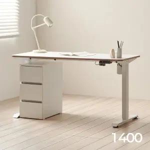 [아씨방가구]리프트 전동 스탠딩 모션데스크 1400 (책상+서랍장)
