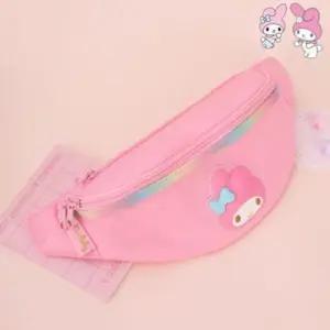 길이조절 매쉬소재 여아동용 보조가방 힙색 N3296