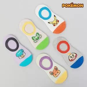 [하프클럽/셀러허브_여성트랜드패션]아동용 만화캐릭터 발목양말 5개세트 N