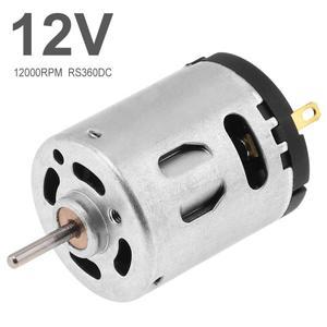 RS360 12V DC 모터 12000RPM DIY 장난감 헤어 드라이어 전기 팬용 고속 카본 브러쉬 마이크로 모터