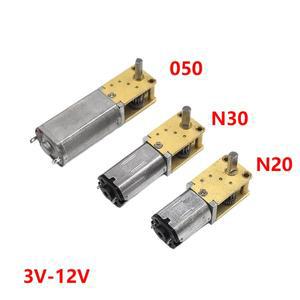 미니 N20/ N30/ N50 풀 메탈 기어 박스 기어 모터 DC 3V-12V 자동 잠금 DIY 로봇 자동차가있는 저속 고 토