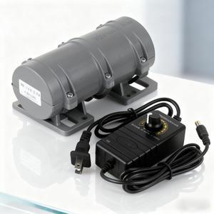 미니 진동 모터 휴대용 12V/24V 3800rpm 10W 경고 시스템 마사지 침대 속도 조절 진동기 (전원 공급 장치