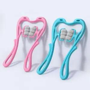 목 지압기 롤러 마사지기 경추 넥 뒷목 승모근 휴대용 안마기