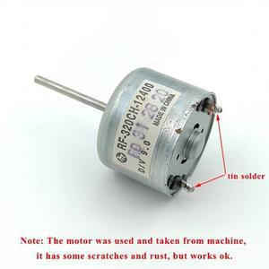 마부치 RF-320CH-12400 미니 RF-320 DC 모터 6V/9V/12V 마이크로 24mm 원형 스핀들 22mm 롱 샤프트 DIY DVD