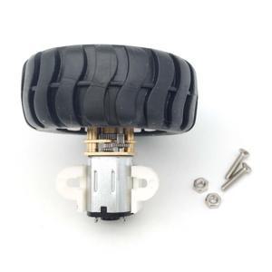 인코더 모터 기어 N20 전기 마이크로 기어 모터, 43mm 휠 나사 장착 브래킷 커플링 키트, DC 3V, 6V, 12V