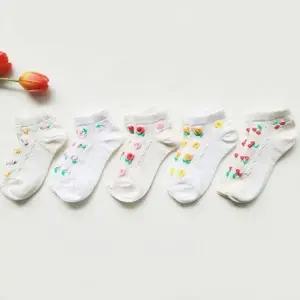 유아아동 j튤립망사커즈 5족세트 여아 꽃발목양말