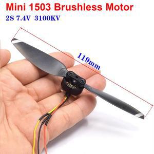 18mm 2S 7.4V 마이크로 미니 1503 브러시리스 모터 3100KV 고속 A/B 프로펠러 RC 드론 FPV 쿼드콥터 UAV 항
