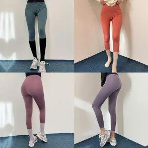 컬러애슬핏레깅스 요가복 하의 타이즈 힙업 스판 무지