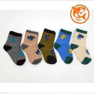 귀여운 공룡 아동 중목 양말 다채로운 색상 유아 소프트 패턴 양말