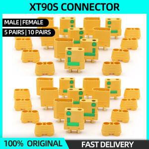 5/10쌍 아마스 XT90S XT90-S XT90 커넥터 안티 스파크 남성 여성 플러그 어댑터 RC 리포 배터리 FPV 드론