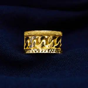 순금 24K 컷팅 물결 남성 남자 금 링 반지 18.75g (5돈)