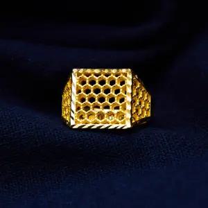 순금 24K 사각 벌집 남성 남자 금 링 반지 18.75g (5돈)