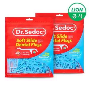 [라이온코리아]닥터세닥 퓨어 슬라이드 치실 400개입 2팩