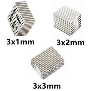 3x1 3x2 3x3mm 원형 자석 강력한 자력 냉장고, DIY, 건축, 과학, 공예, 교육용