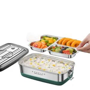 304 스테인리스 스틸 직장인 뚜껑 도시락 학생 보온 식판도시락 식판 밀폐형