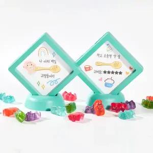 [타이니앤코] 순금 24K 코코 1.875g 금수저 골드바 액자 돌반지