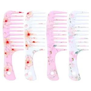 소 헤어브러쉬 플라워심플빗 휴대용빗 에이브 참 (WFK8CT5)