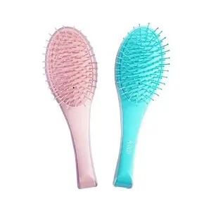 머리 빗 쿠션 머리빗 브러쉬 헤어 핑크 색상랜 (WFK8CW1)