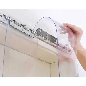 무타공 투명 PVC 세차장방수 슬라이드 방풍 여름용