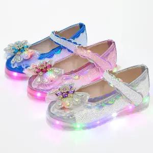 마미트리 자스민 키즈 아동 입학 선물 국산 생일 여아 LED 구두