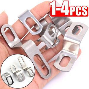 ZL 자형 바이크 오토바이 배기 파이프 브래킷 수정 클램프 스테인레스 스틸 고정 액세서리