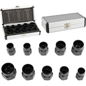 손상된 녹슨 나사 제거용 하드 보관 케이스 포함 도구 키트 높이 세트 10 피스