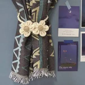 [알티피아]린넨 플라워 커튼 타이