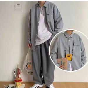 좋은 남자 여자 봄 가을 셔츠 캐주얼 원포켓 오버핏 남방