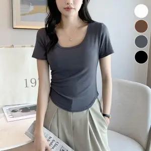 봄여름 얇은 U넥 반팔티숙 ELC9025 무지 XL 맨투맨 여성 겨울 사이즈 긴팔티 S 남자 티숙 티 U넥 반팔 나시