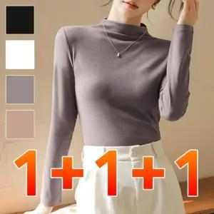 여자 이너 반목티 봄 가을 겨울 데일리 폴라티 3P