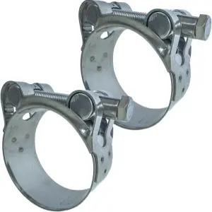 베켈란 T-볼트 호스 클램프 44-47mm 헤비 듀티 조절식 튜브 304개의 스테인리스 스틸 및 파이프 스트랩