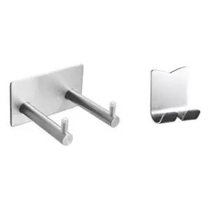 스테인리스 욕실 드라이기 거치대 2종 세트 걸이형