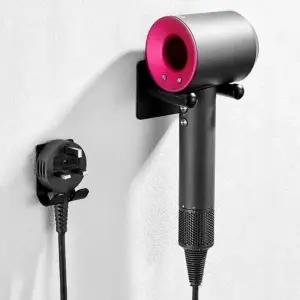 욕실 알루미늄 드라이기 거치대 2종 세트   공간 절약형 디자인