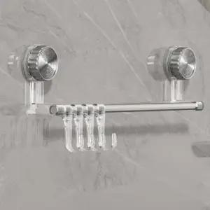 ( )다용도 무타공 거치대 수납 벽행거 스텐 걸이 수건