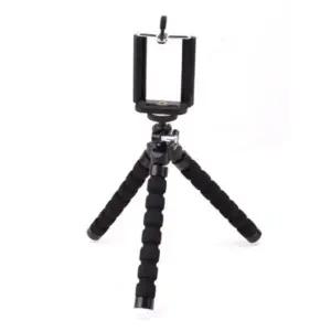 (색상 블랙)스탠드 유연한 스펀지 거치대 삼각대 휴대용