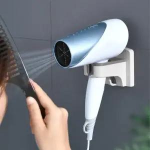 ( )욕실 정리 드라이기 거치대 무타공 접착식 전선수납