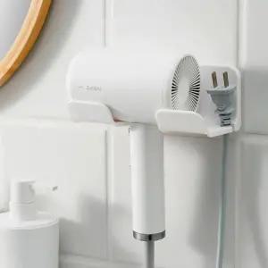 ( )심플 무타공 헤어드라이기 거치대 드라이기 수납 홀더